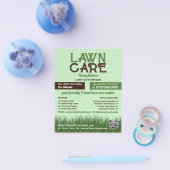 Logo für Rasenpflege, Pflegedienste Flyer (Einzeln)
