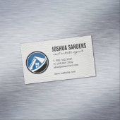 Logo für Real Anwesen House | Leder Magnetische Visitenkarte (Beispiel)