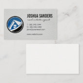 Logo für Real Anwesen House | Leder Visitenkarte (Vorne/Hinten)