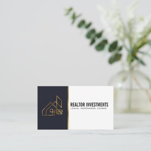 Logo für Real-Anwesen-Immobilien Visitenkarte (Stehend Vorderseite)