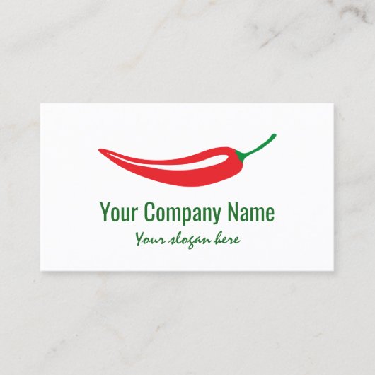 Logo für Red Chili Pfeffer Visitenkarte (Vorderseite)