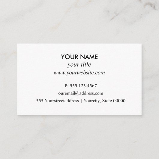 Logo für Reinigungsdienste beruflich Visitenkarte (Rückseite)