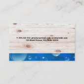 Logo für Reinigungsdienste | Holz Visitenkarte (Rückseite)