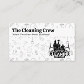 Logo für Reinigungsdienste | Muster für Reinigungs Visitenkarte (Vorderseite)