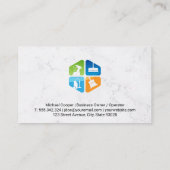 Logo für Reinigungsdienste | Sauberkeit im Haus Visitenkarte (Rückseite)