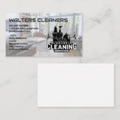 Logo für Reinigungsdienste | Wohnzimmer Visitenkarte (Vorne/Hinten)