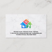 Logo für ReinigungsHouse Services | Marmoruntergru Visitenkarte (Rückseite)