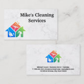 Logo für ReinigungsHouse Services | Marmoruntergru Visitenkarte (Vorne/Hinten)