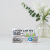Logo für Reinigungswerkzeuge | Wohnzimmer Visitenkarte (Stehend Vorderseite)