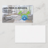 Logo für Reinigungswerkzeuge | Wohnzimmer Visitenkarte (Vorne/Hinten)