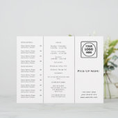 Logo für Restaurantmitnahme | Benutzerdefiniertes  (Stehend Vorderseite)