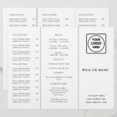 Logo für Restaurantmitnahme | Benutzerdefiniertes  (Vorne/Hinten)