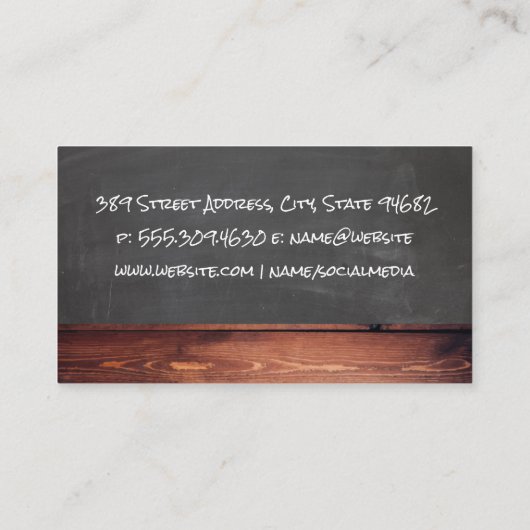 Logo für Rinder | Steak Visitenkarte (Rückseite)