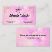 Logo für Rosa und Gold Visitenkarte (Vorne/Hinten)