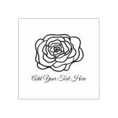 Logo für Rose für kleine Unternehmen Gummistempel (Prägung)