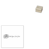 Logo für Rose für kleine Unternehmen Gummistempel (Stempel)