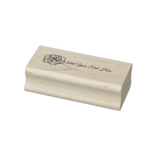 Logo für Rose für kleine Unternehmen Gummistempel