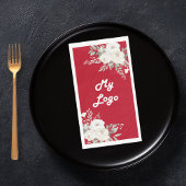 Logo für Rot-Weiß-Blumengeschäfte Serviette