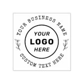 Logo für "Runde Länder" mit benutzerdefinierten Te Gummistempel (Prägung)