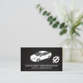 Logo für Schraubenschlüssel | Automobil-Service Visitenkarte (Stehend Vorderseite)