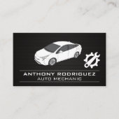 Logo für Schraubenschlüssel | Automobil-Service Visitenkarte (Vorderseite)