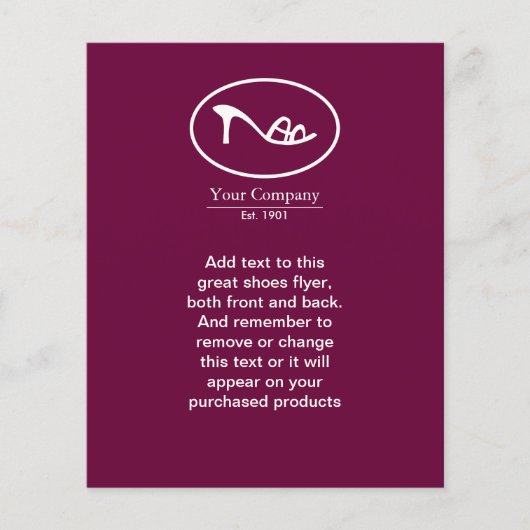 Logo für Schuhe und Zubehör Flyer (Vorne)