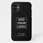 Logo für Schwarz-Weiß-Unternehmen Case-Mate iPhone Hülle (Rückseite)