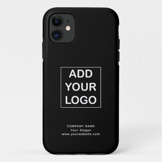 Logo für Schwarz-Weiß-Unternehmen Case-Mate iPhone Hülle (Rückseite)