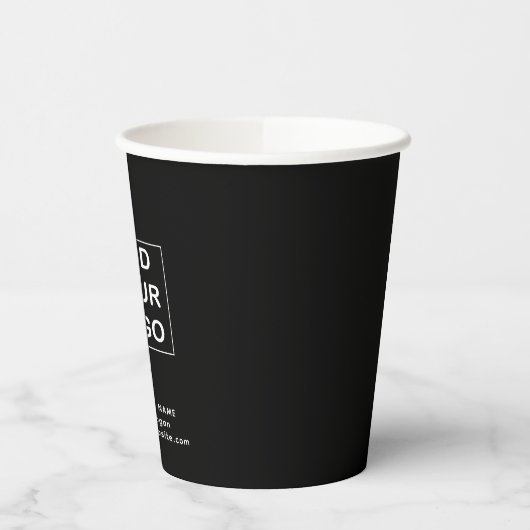 Logo für Schwarz-Weiß-Unternehmen Pappbecher (Links)