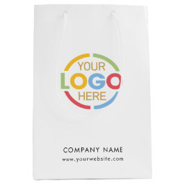 Logo für Schwarz-weiße Unternehmen Mittlere Geschenktüte