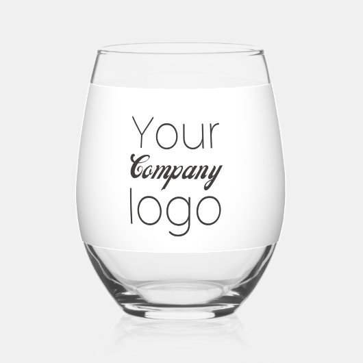 Logo für Schwarz-weiße Werbeaktion Weinglas Ohne Stiel (Links)