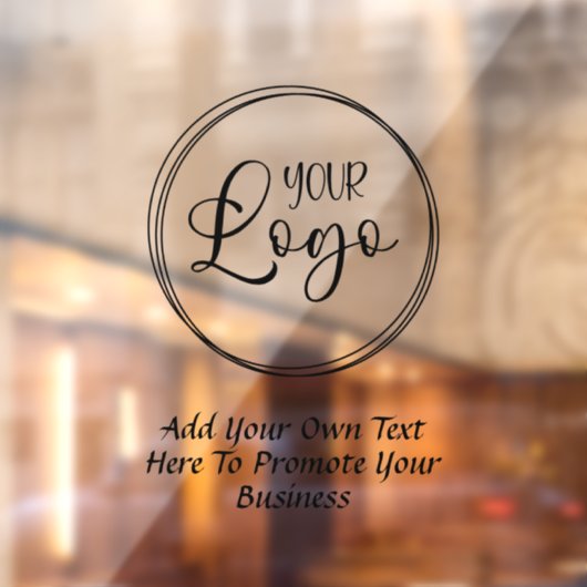 Logo für schwarze Promo Fensteraufkleber (Blatt 2)