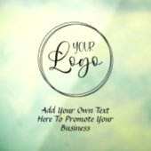 Logo für schwarze Promo Fensteraufkleber (Blatt 3)