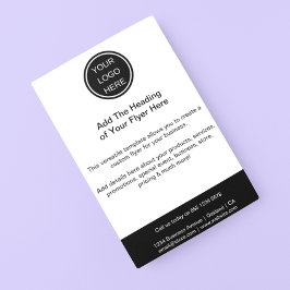 Logo für Schwarzweiß-Geschäftsleute in Marketing Flyer