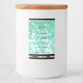 Logo für Shimmery Aquamarine Glitzer-Produktkennze Lebensmitteletikett (Vorderseite)