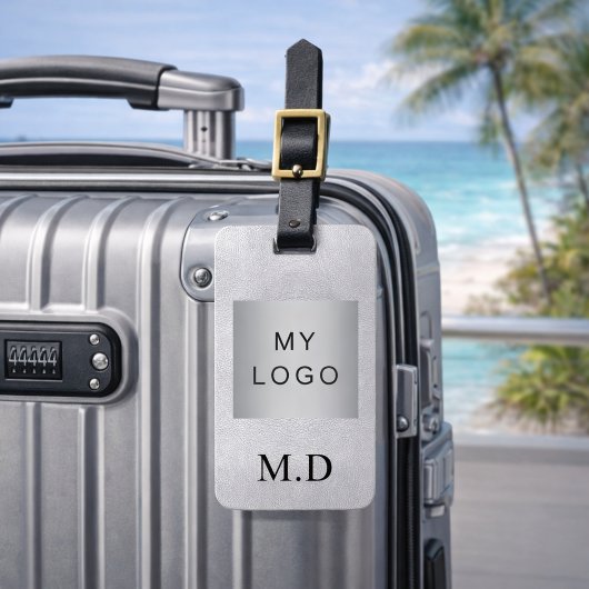 Logo für Silberfirmen Gepäckanhänger