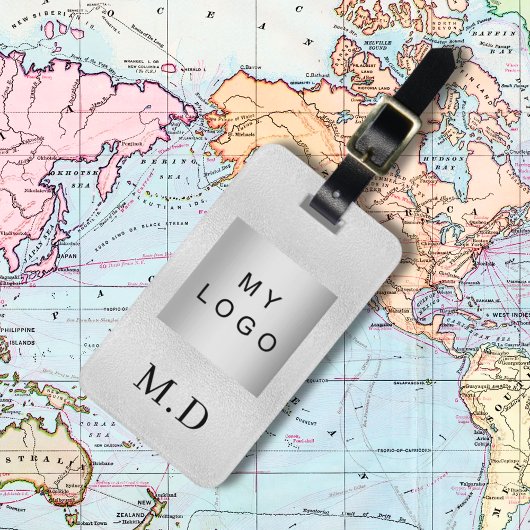 Logo für Silberfirmen Gepäckanhänger