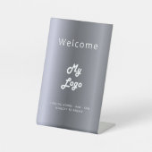 Logo für Silbermetallgeschäfte Sockelschild (Vorderseite)