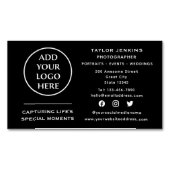 Logo für Social Media Corporate Beruflich Company Magnetische Visitenkarte (Vorderseite)