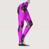 Logo für Softball-Handschuhe, Ladys Magenta Leggin Leggings (Rechts)