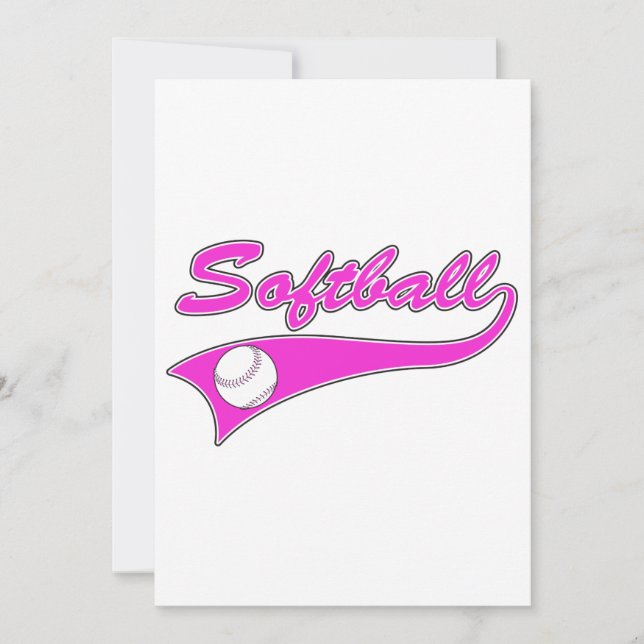 Logo für Softball-Skripte rosa (Vorderseite)