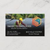 Logo für Solarenergie | Techniker Visitenkarte (Vorderseite)