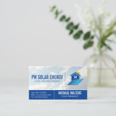 Logo für Solarzellen | Sky Visitenkarte (Stehend Vorderseite)