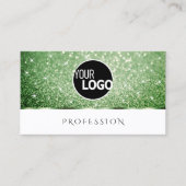 Logo für Sparkle-Stars in Weißwald Grün-Glitzer Visitenkarte (Vorderseite)