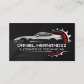 Logo für Sportwagen | Auto-Service Visitenkarte (Vorderseite)