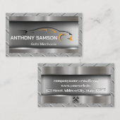 Logo für Sportwagen | Metall | AUTO Visitenkarte (Vorne/Hinten)