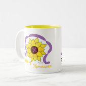 Logo für Stickereien 2021 Zweifarbige Tasse (Vorderseite Links)