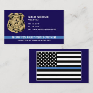 Logo für Strafverfolgung Mitarbeiter Polizeibehörd Visitenkarte