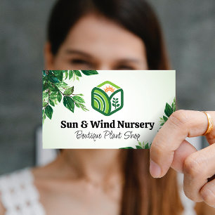 Logo für Sun-Pflanze Art BLÄTTER Visitenkarte