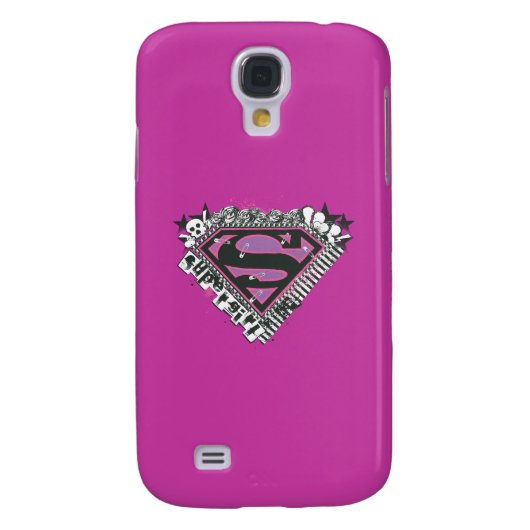Logo für Supergirl-Buttone Case-Mate Samsung Galaxy Hülle (Rückseite)